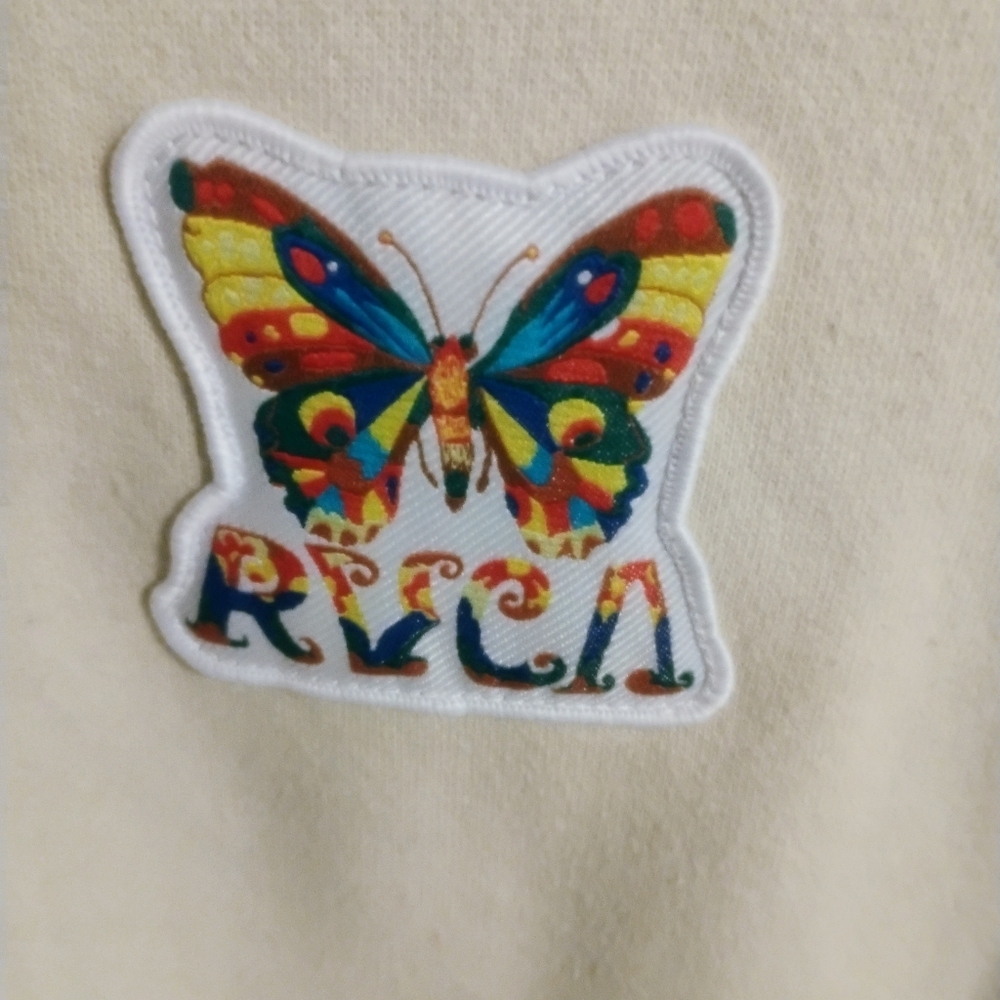 Butterfly Patch RVCA Sweatshirt - Picture 2 of 6